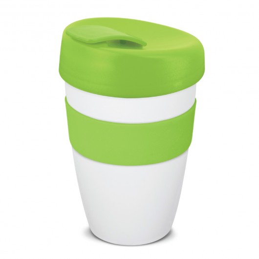 Double Wall Lyon Cups white bright green